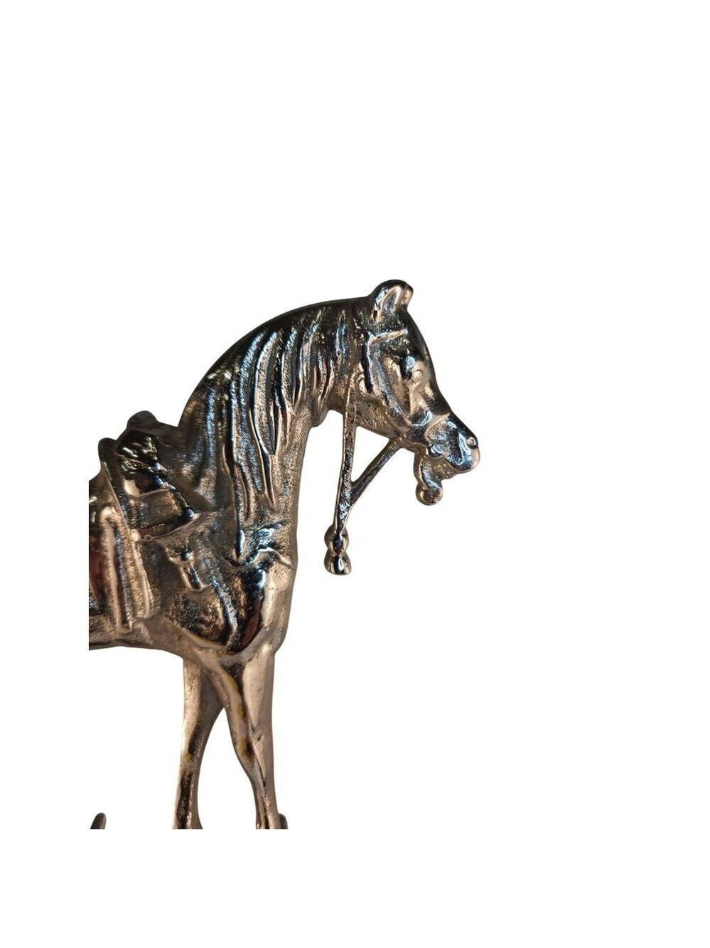 Vintage Chrome Horse Fireplace Tool Set Western Equestrian Decor - Picture 6 of 16
